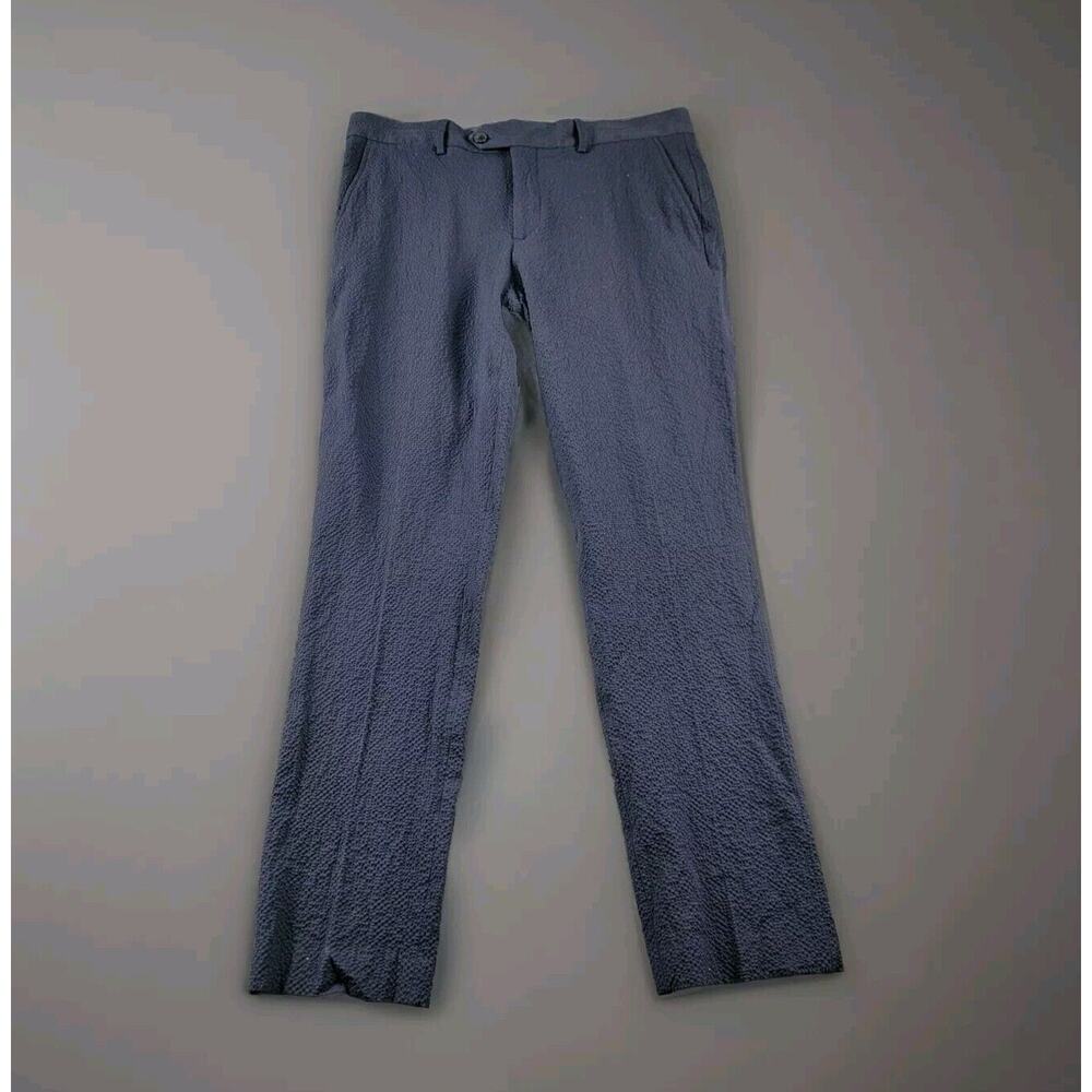 Todd Snyder Seersucker Trouser Pants size 34x32 Blue